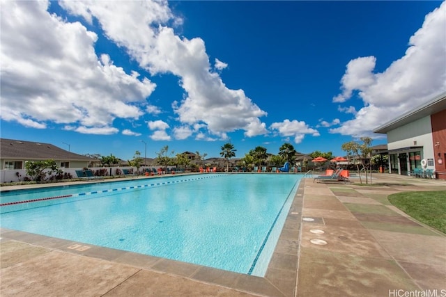 view of pool