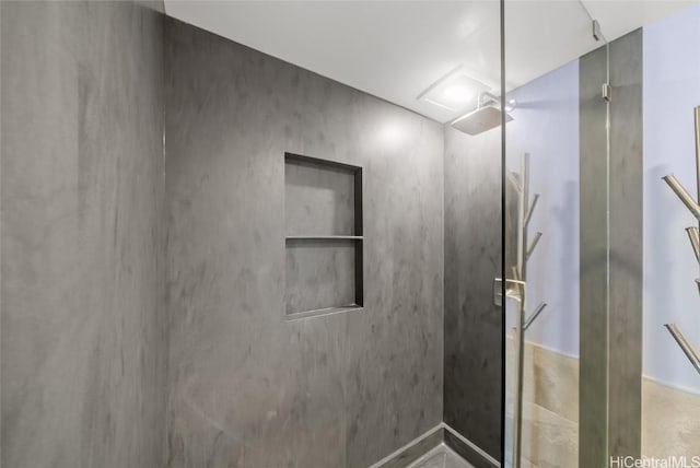 bathroom with walk in shower