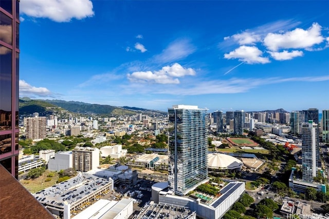 view of city with a mountain view