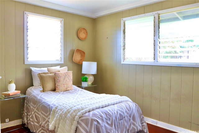 87-1894 Mohihi St, Waianae, HI 96792 - bedroom featuring ornamental molding and dark wood-style flooring