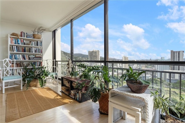 view of sunroom / solarium