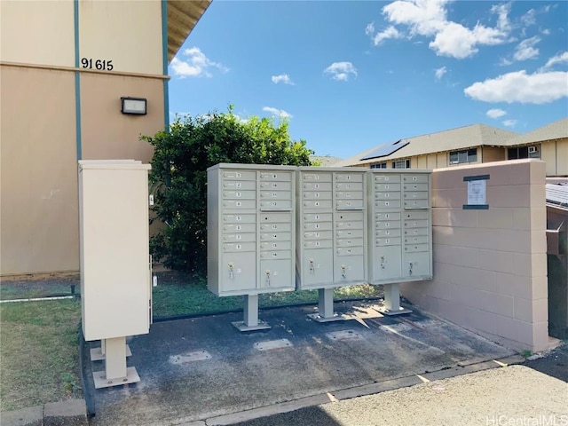 view of home's community with a mail area