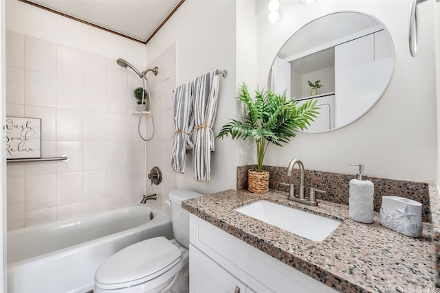 775 Kinalau Pl Unit 1907, Honolulu, HI 96813 - full bathroom with toilet, vanity, and tub / shower combination