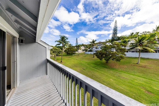 view of balcony