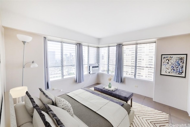 view of tiled bedroom