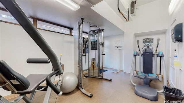 view of workout room