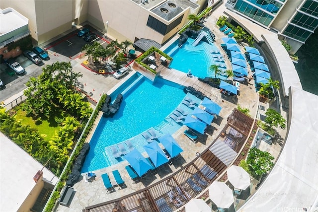 2139 Kuhio Ave Unit 1810, Honolulu, HI 96815 - bird's eye view of a pool