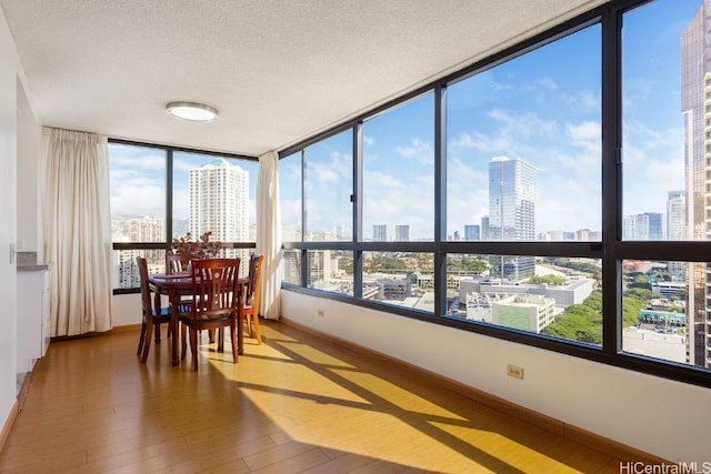 view of sunroom