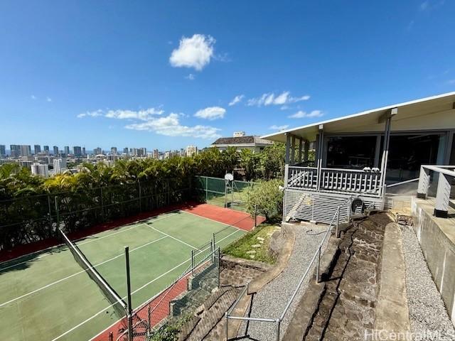 view of tennis court