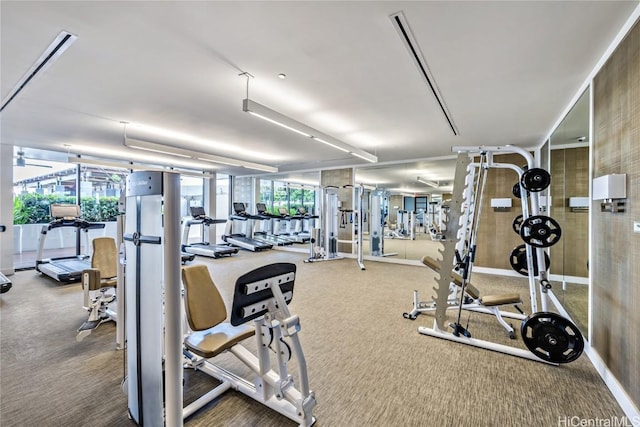 view of exercise room