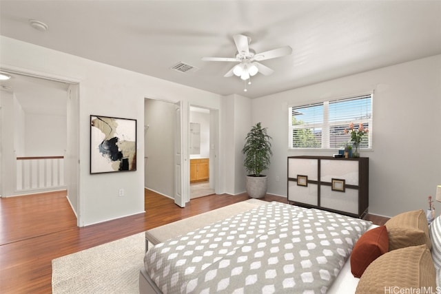 bedroom featuring wood-type flooring