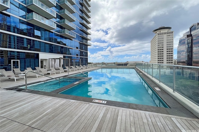 view of community pool