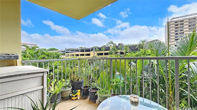 view of balcony