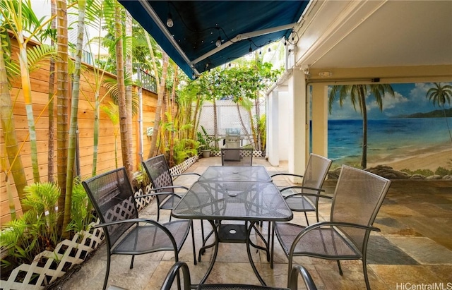 balcony featuring a patio