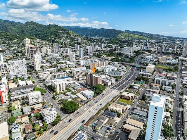 bird's eye view featuring a view of city