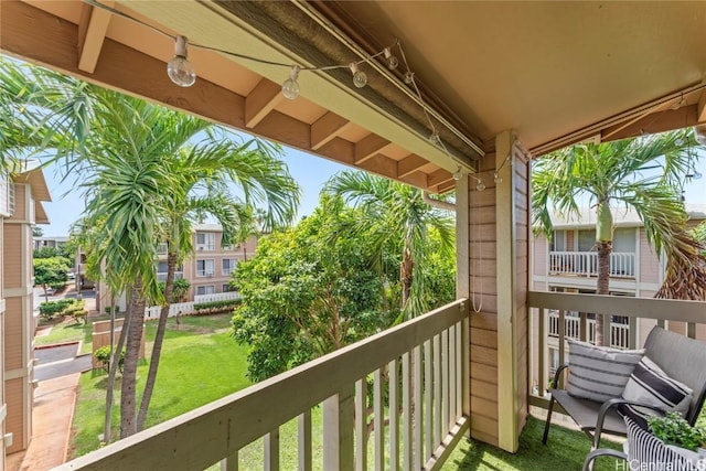 view of balcony