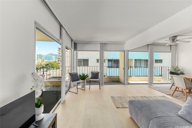 222 Kaiulani Ave Unit Ph4, Honolulu, HI 96815 - sunroom / solarium with wood finished floors