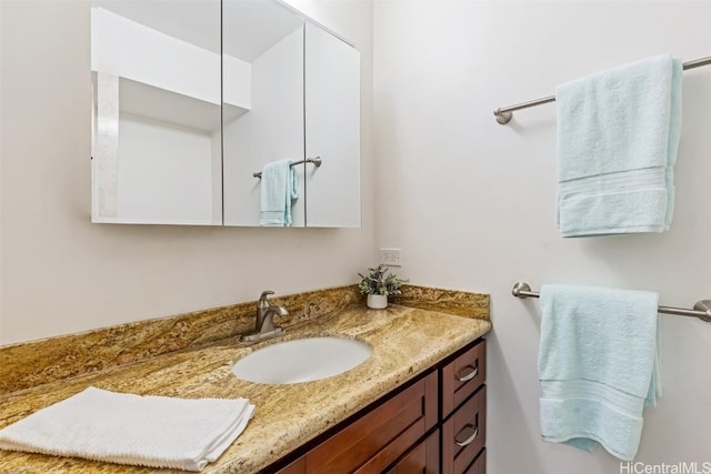 bathroom featuring vanity