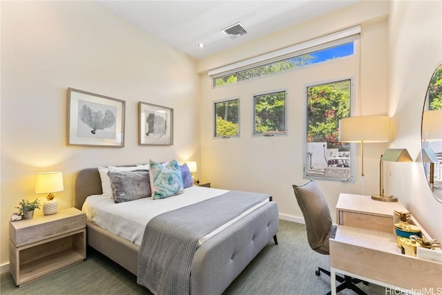 bedroom featuring carpet