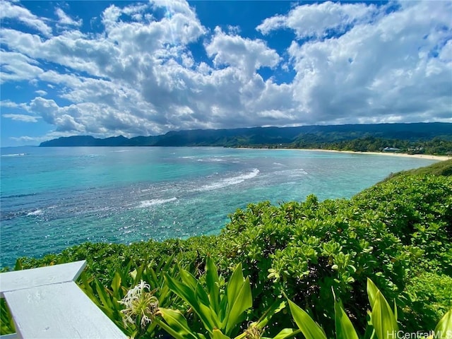 water view featuring a mountain view