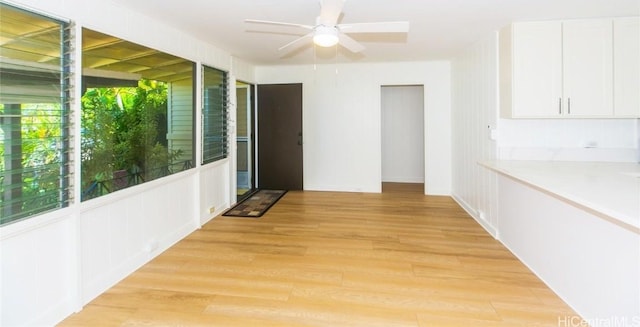 interior space featuring light hardwood / wood-style flooring