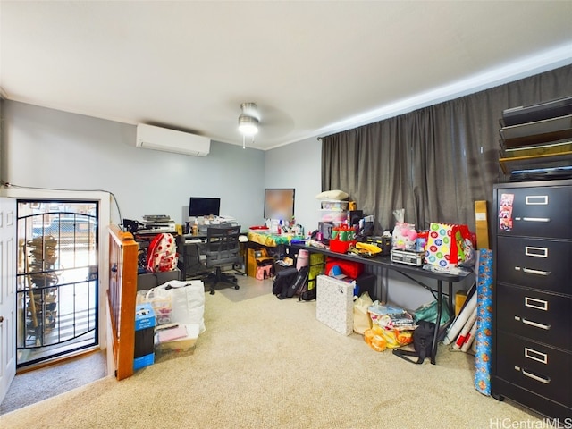 interior space featuring a wall unit AC