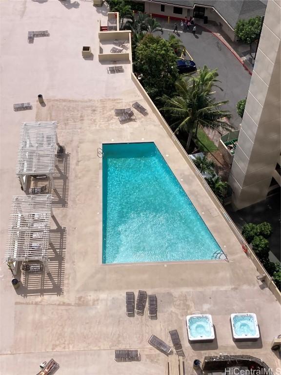 view of pool