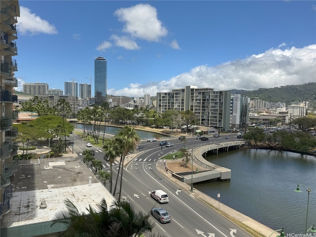 444 Niu St Unit 815, Honolulu, HI 96815 - bird's eye view with a city view and a water view