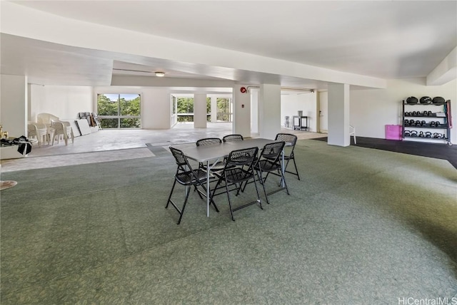 view of dining area