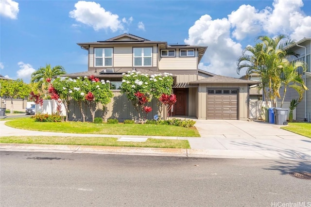 view of front of house featuring a garage