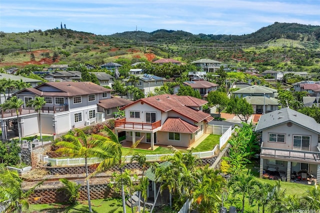 92-6012 Kohi St, Kapolei, HI 96707 - aerial perspective of suburban area with a mountainous background