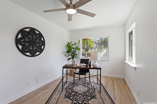92-6012 Kohi St, Kapolei, HI 96707 - office space featuring light wood-style flooring and ceiling fan