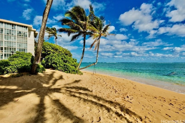 water view featuring a view of the beach