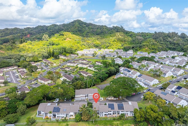 47-228 Hui Akikiki Pl Unit A/701, Kaneohe, HI 96744 - aerial overview of property's location with a heavily wooded area and nearby suburban area