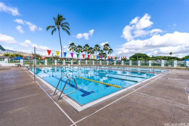 view of pool