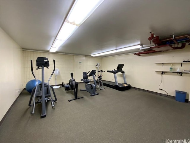 view of exercise room