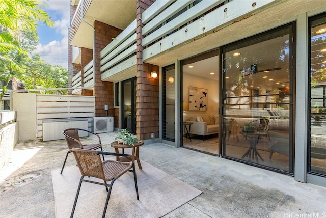 view of patio with ac unit