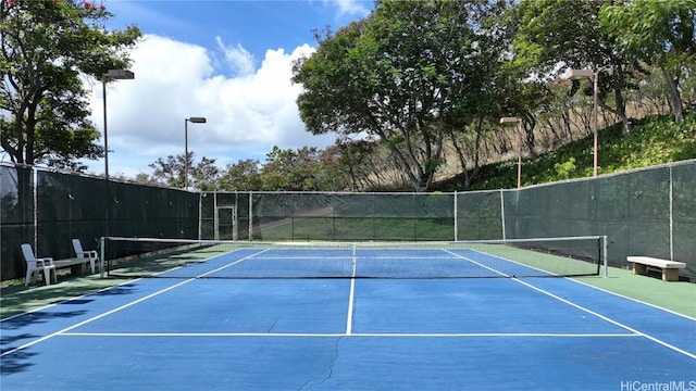 view of tennis court