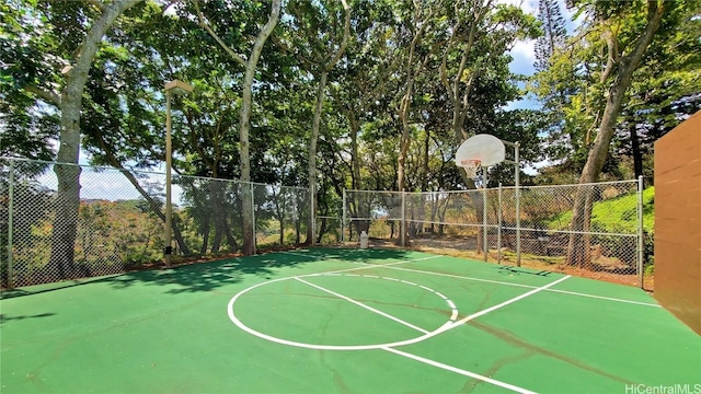 view of sport court