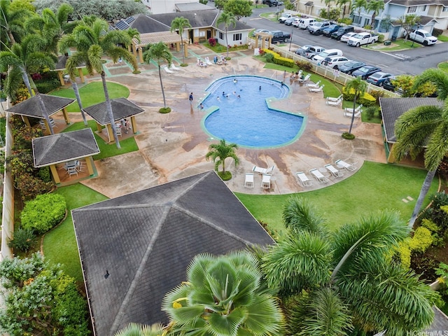91-338 Makalea St Unit 52, Ewa Beach, HI 96706 - drone / aerial view of a pool