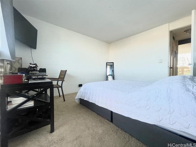 bedroom featuring carpet floors