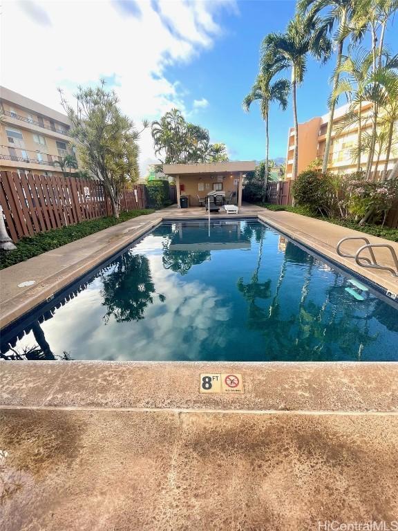 view of pool with a patio