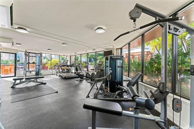 view of exercise room