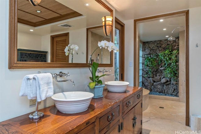 bathroom with vanity