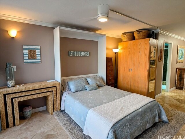 84-965 Farrington Hwy Unit A604, Waianae, HI 96792 - bedroom featuring ornamental molding