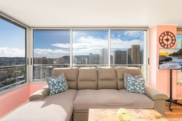 view of sunroom / solarium