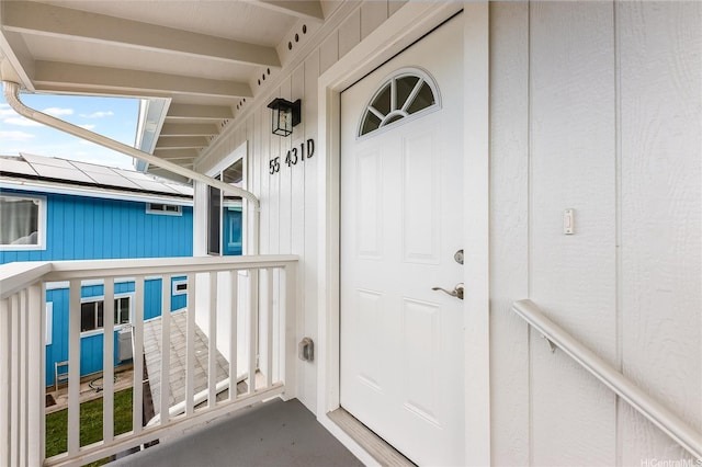 55-431 Iosepa St Unit D, Laie, HI 96762 - entrance to property featuring solar panels
