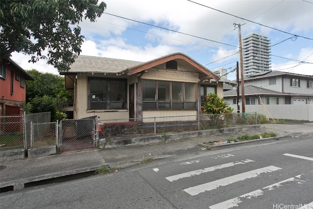 view of front of home