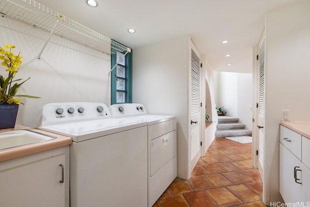 laundry area featuring washer and dryer