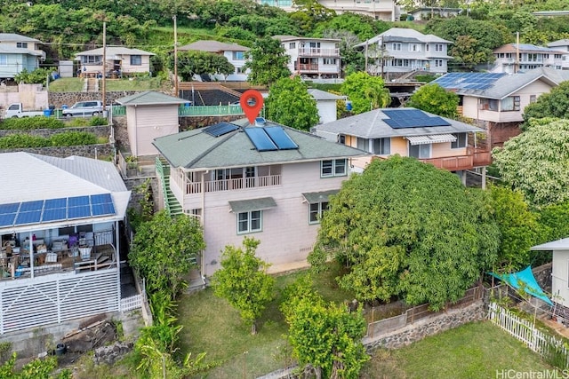 birds eye view of property featuring a residential view